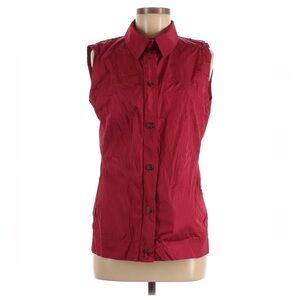 Prada Nylon Sleeveless Button-Down Top/Vest